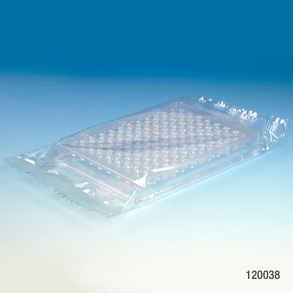 Globe Scientific Microtest Plate, 96-Well, U-Bottom, PS, STERILE, Individually Wrapped Plate; Multi-Well plate; Microtest Plate; Round Bottom; Microtitration Plate